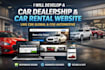 develop car dealership web like cdk global , dealer on with car rental web