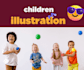 create kids storybook illustration