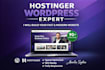 build hostinger website design wordpress redesign hostinger website development