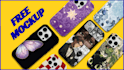 make custom phone case design,print ready freemockup