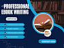 write and ghostwrite your professional ebook or kindle book