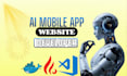 ai mobile app, ai chatbot, ai website, ai developer, ai app developer, ai saas
