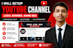 setup youtube channel logo, banner, name SEO