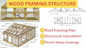 design timber structure framing plans and wood trusses plan