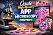create high quality app microscopy content