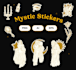 draw mystical aesthetic line art stickers and illustrations