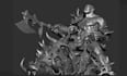create 3d character model, 3d figure, game character, warhammer, 3d miniature