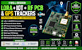 design lora iot rf pcb, gps tracker and antenna layout