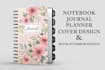 design notebook, journal and planner covers with interior pages