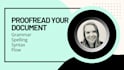 proofread your written document