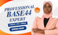 build base44 app, base 44 expert, base44 bug fix, base44 web app, replit ai