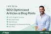 write SEO optimized blog posts and articles