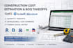 construction cost estimation, boq, takeoffs on costx and planswift