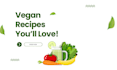 write and design vegan recipes, cookbook as a nutritionist