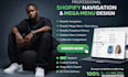add or fix shopify navigation, mega menu and dropdown menu