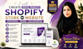 create digital products shopify store or shopify website