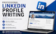 write a professional linkedin profile and about section