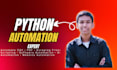 automate your tasks with custom python scripts CSV, PDF, scraping, files