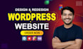 design redesign responsive wordpress website, website development professionally