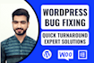 fix wordpress issues, wordpress bug fix, and woocommerce fix