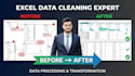 be your excel expert for data cleaning and formatting