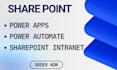 build sharepoint intranet with power apps and automate