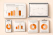 design clean data visualization, charts and graphs