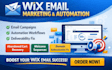 setup wix email markrting wix email automation fix wix email deliverability
