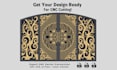 create cnc laser cut dxf vector for gate, railing from image