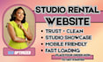 studio rental website, photography studio site, music studio website