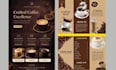 design a modern coffee shop or cafe menu design