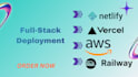 deploy your next js, react js website to netlify, vercel, render, aws