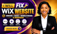 fix wix website errors, bugs, mobile issues and redesign