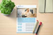 create a clean and professional business flyer design