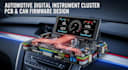 automative digital instrument, cluster pcb, embedded, can gauges speedometer