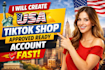 setup USA tiktok shop approved ready accounts fsst