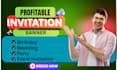 design creative invitation banner for any event
