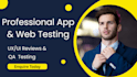 do mobile app testing and detailed app testing with bug report