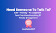 chat with you about anything, no judgment
