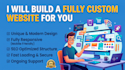 create a fully custom website for