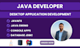 develop java desktop application using javafx or swing