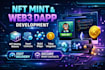 build nft minting website smart contract web3 dapp tokens