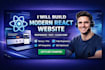 build modern react website