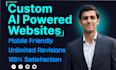 do custom ai web platform development