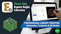 create professional autodesk eagle or fusion 360 libraries