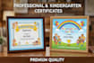 create custom personalized kindergarten graduation certificate template