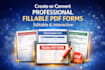 create or convert professional fillable PDF forms, editable and interactive