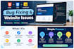 fix HTML CSS and javascript bugs on your website