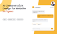 design ai chatbot UI UX for website