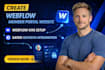 create webflow member portal website webflow cms setup gated outseta integration